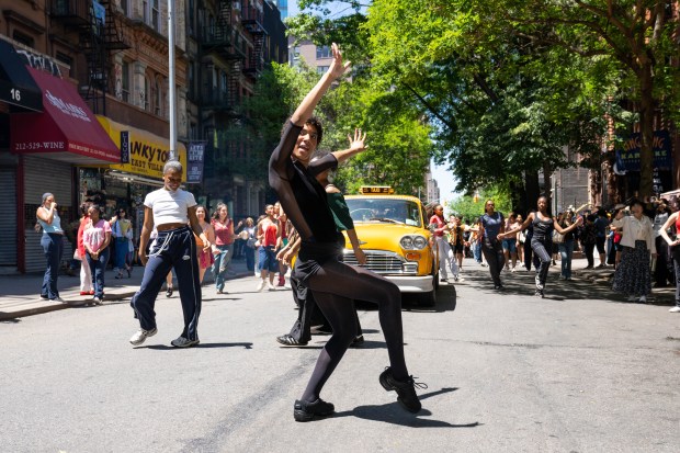 Performers take part in Dance Parade New York on the Lower East Side of Manhattan on Saturday, May 17, 2025. (Theodore Parisienne / New York Daily News)