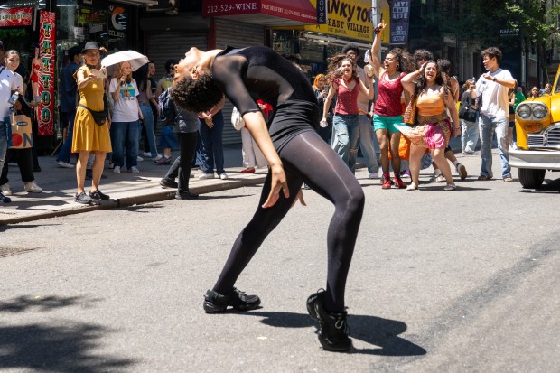 Performers take part in Dance Parade New York on the Lower East Side of Manhattan on Saturday, May 17, 2025. (Theodore Parisienne / New York Daily News)
