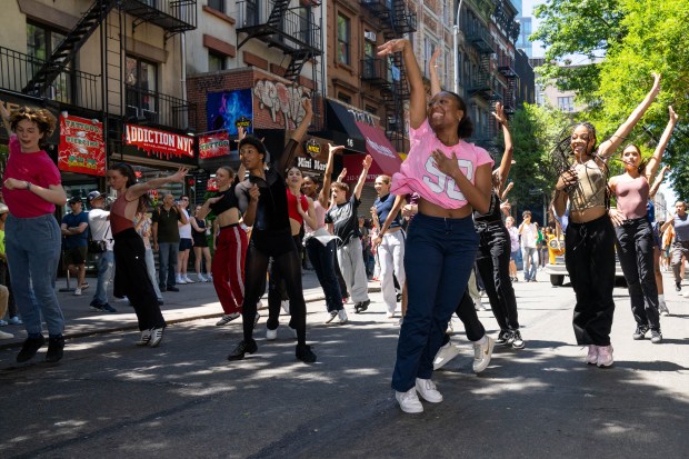 Performers take part in Dance Parade New York on the Lower East Side of Manhattan on Saturday, May 17, 2025. (Theodore Parisienne / New York Daily News)